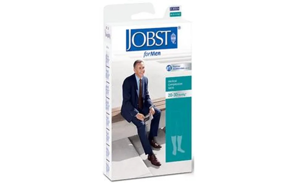 Bsn Jobstfor Men Knee-high Ribbed Firm Compression Socks,closed Toe - Large