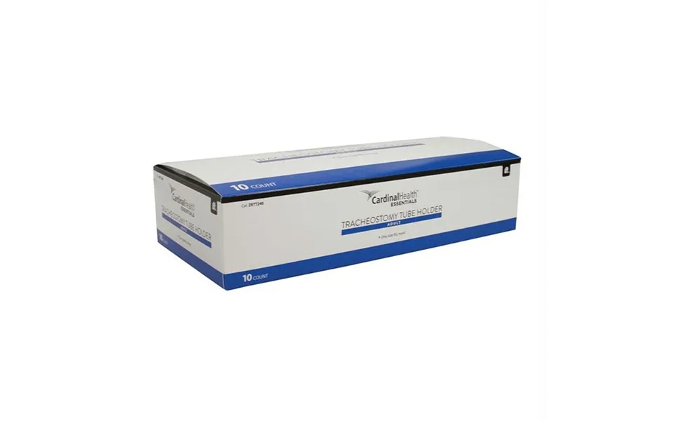 Cardinal Health Essentials Adult Two-piece Tracheostomy Tube Holder With Velcro -each