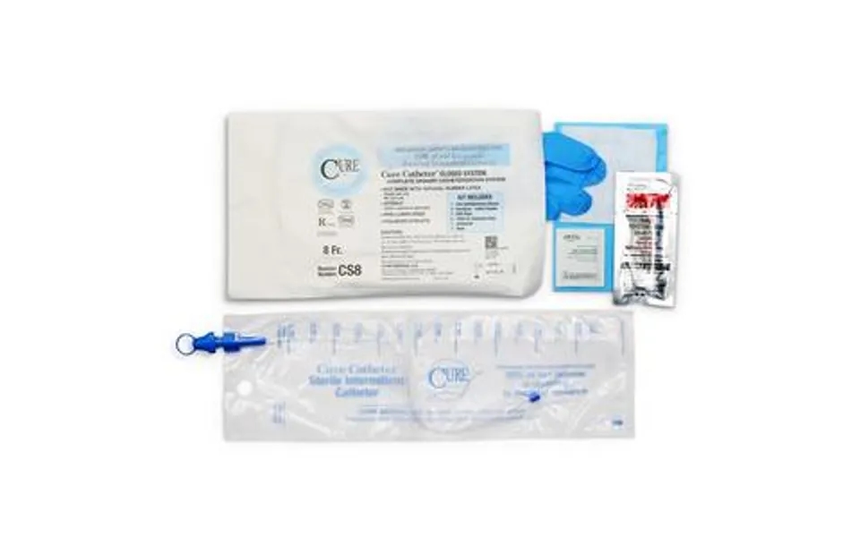 Cure Catheterunisex Closed System Kit With Integrated 1500ml Collection Bag 10fr