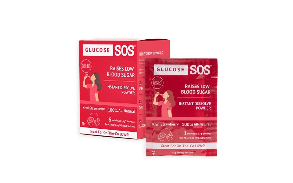 Glucose Sos Rapid Glucose Recovery Kiwi Strawberry 3.5g