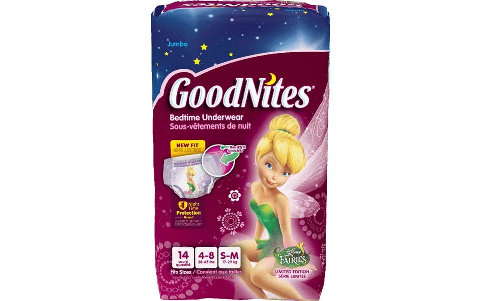Goodnites Bedtime Bedwetting Underwear For Girls - S-m