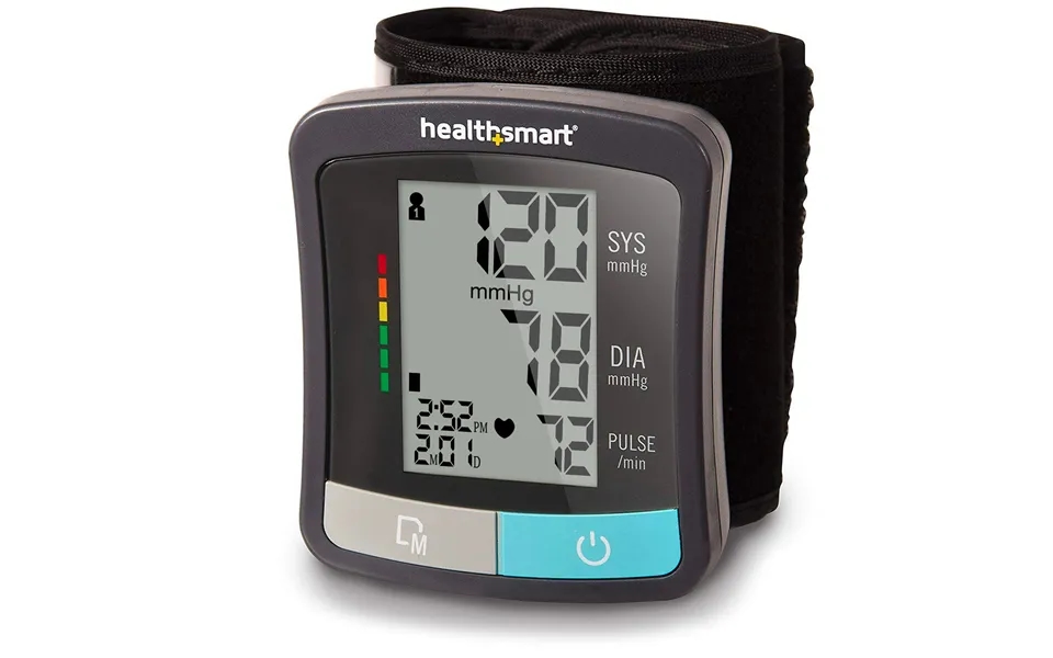 Healthsmart Standard Series Clinically Accurate Universal Automatic Wrist Digital Blood Pressure Monitor With Lcd Displa
