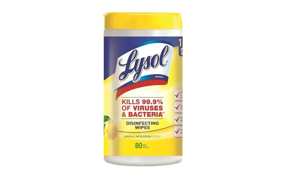 Lysol Disinfecting Wipes 80ct Lemon & Lime Scent