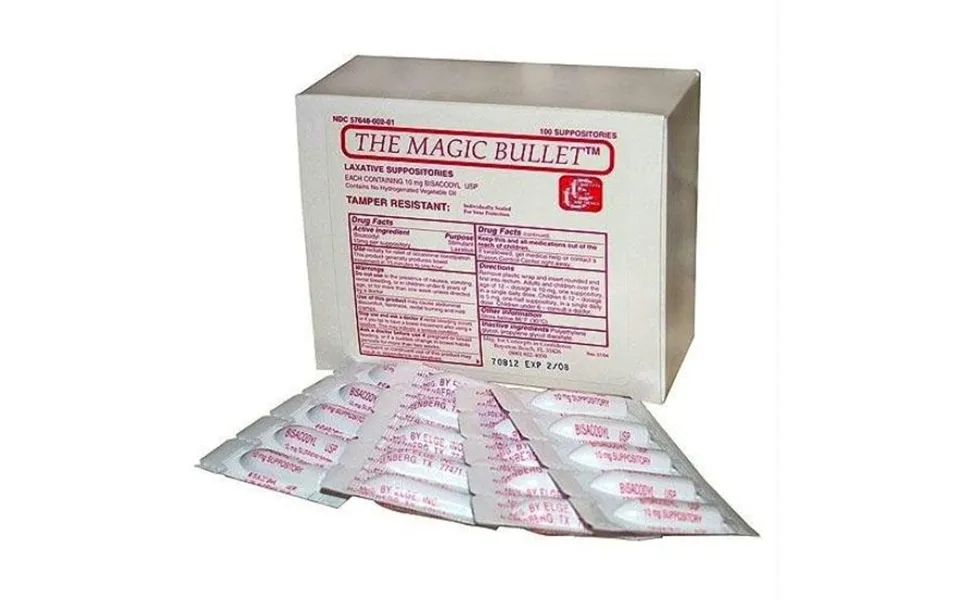 Magic Bullet Suppository - Box Of 100