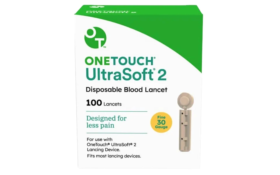 One Touch Ultrasoft 2 Lancets Box 100