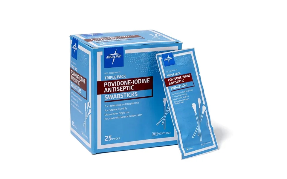 Povidone Iodine 10% Usp Swabstick 3 Pk