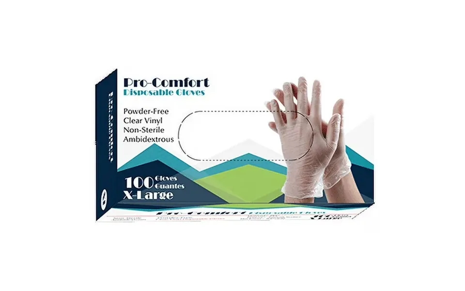 Procomfort Vinyl Disposable Vinyl Gloves X-large