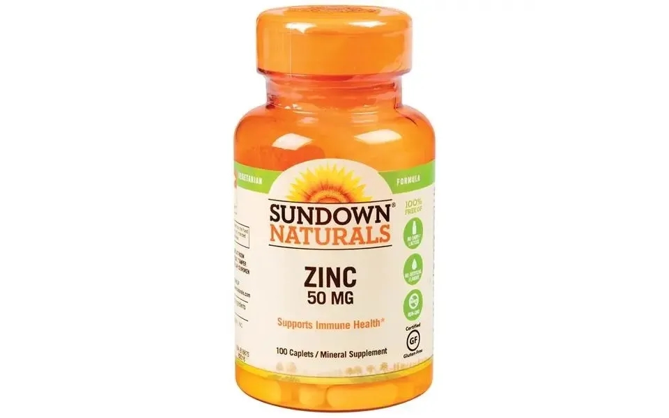 Sundown Naturals Zinc Gluconate 50mg Tablets 100ct