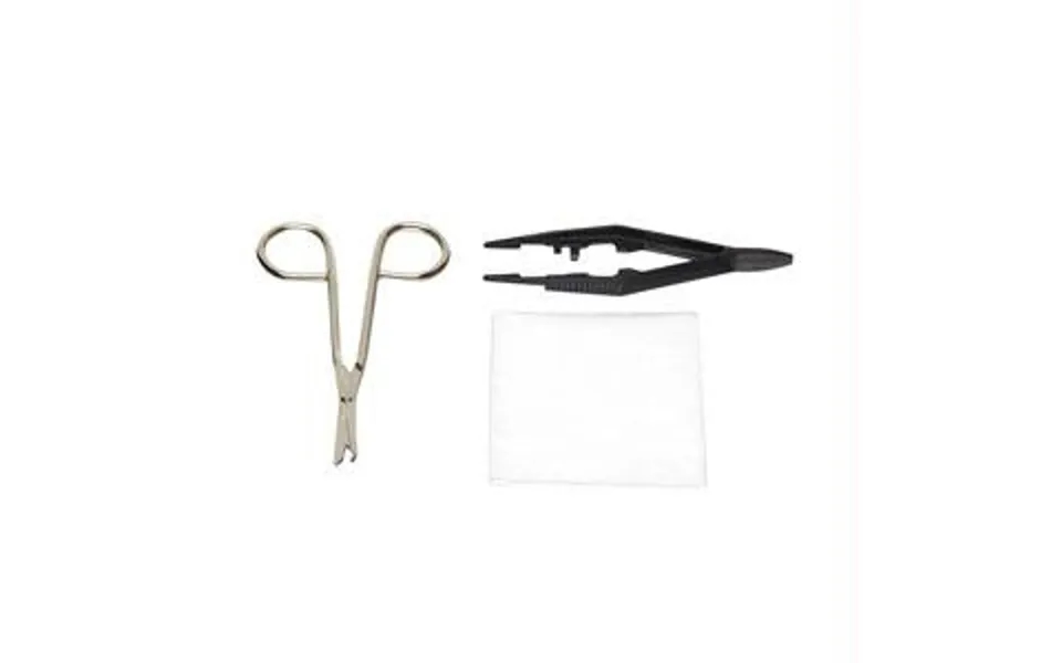 Suture Removal Tray With Metal Littauer Scissors And Plastic Forceps
