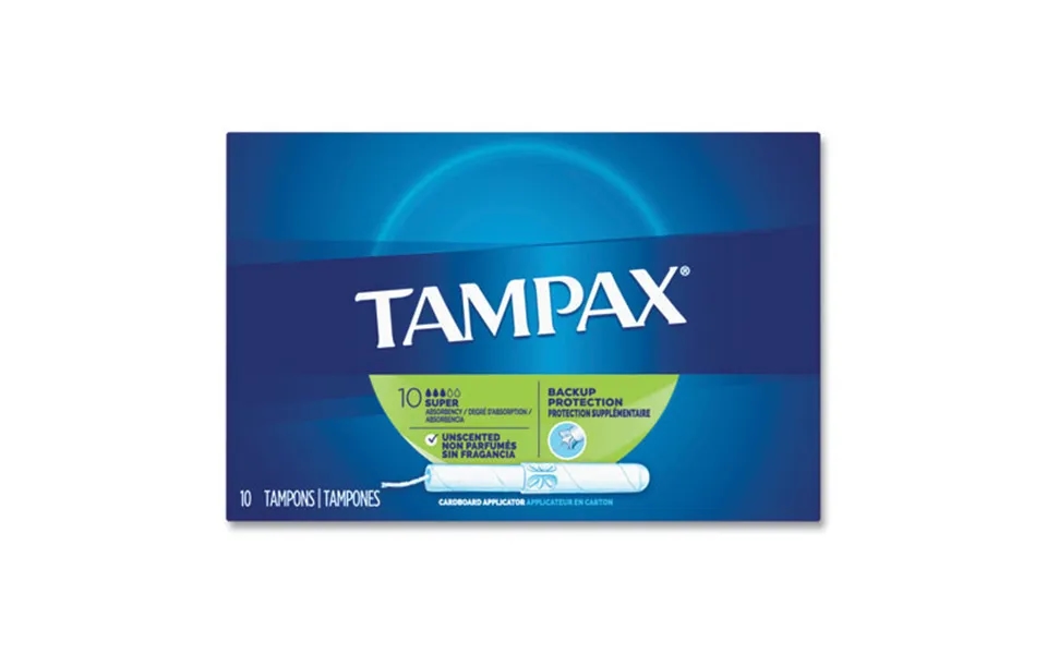Tampax Cardboard Applicator Tampons - Super