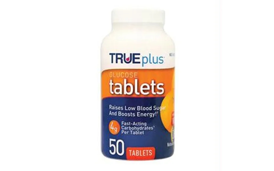 Trueplus Glucose Tablets 50 Count - Orange