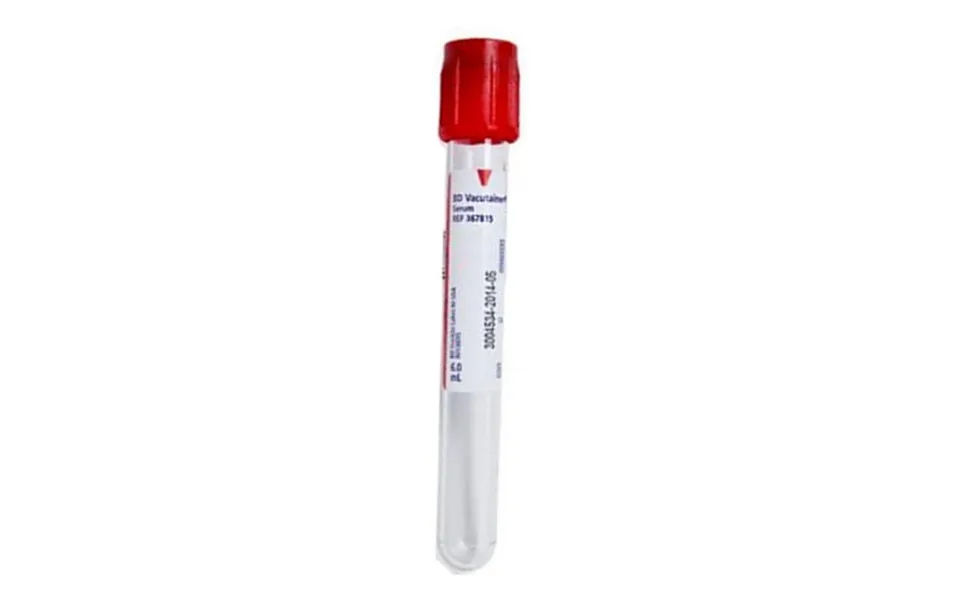 Vacutainer Plus Plastic Serum Tube With Red Hemogard Closure - 6 Ml