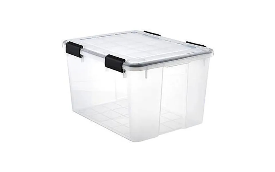 Weathertight Tote With Lid - Clear