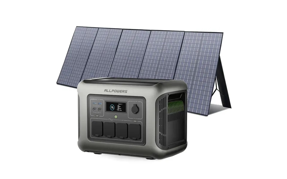 Allpowers R1500 Lite 1000wh Portable Power Station R1500 Lite Sp037 400w Solar Panel