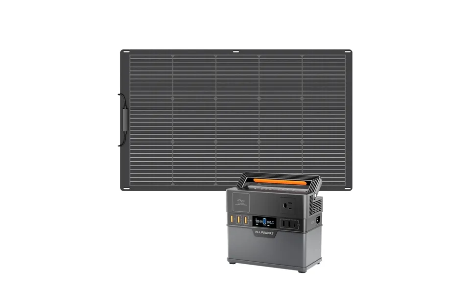 Allpowers S300 Plus Portable Power Station 300w 288wh S300 Plus Sf100 Solar Panel 100w
