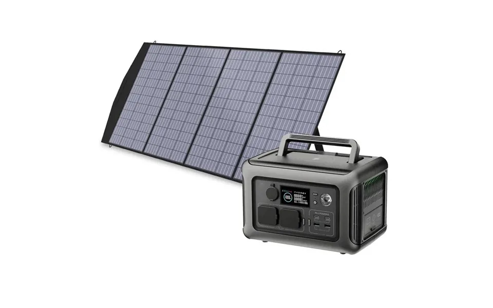 Allpowers Solar Generator 600w Portable Power Station 200w Solar Panel