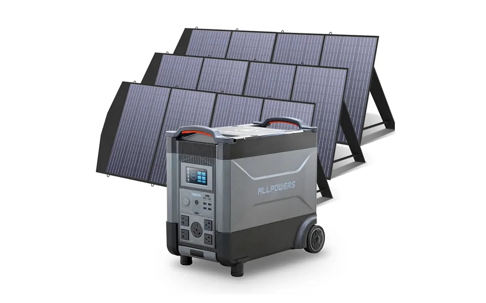 Allpowers Solar Generator Kit 4000w Power Station 200w Solar Panel