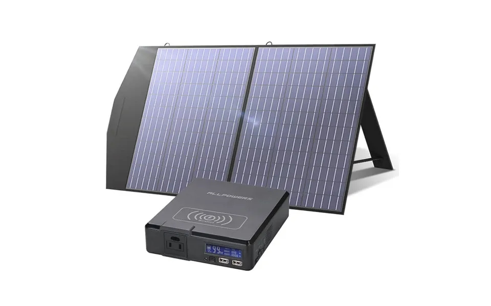 Solar Generator Kit Portable Power Bank 200w Solar Panel 100w
