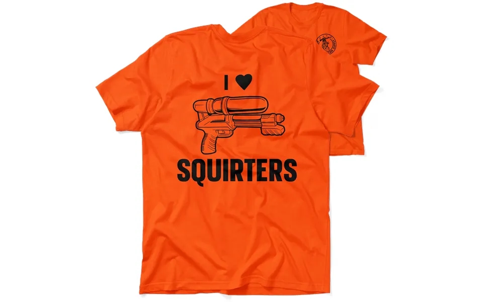 I Love Squirters - Safety Orange Hi-vis T-shirt