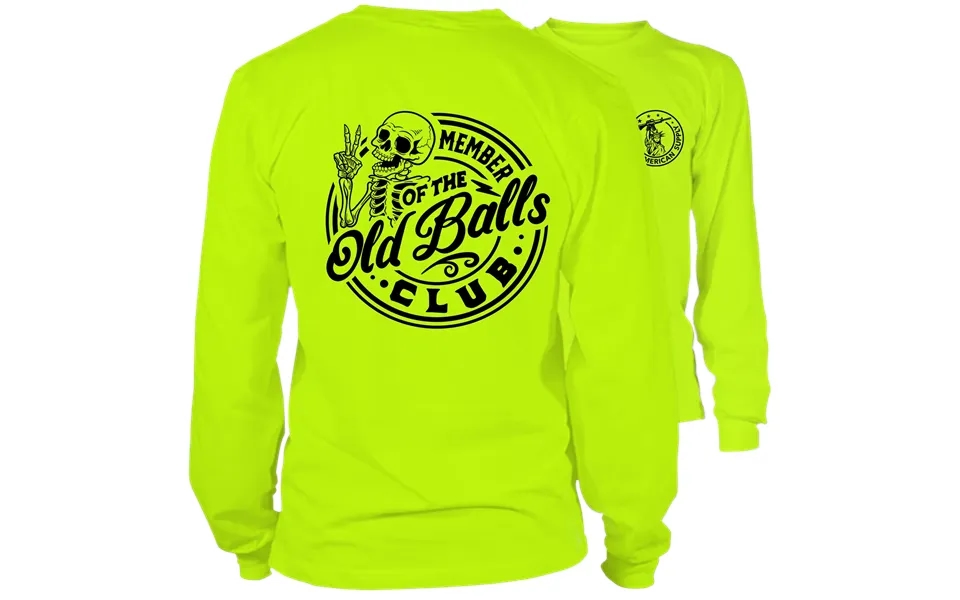 Old Balls Club - Long Sleeve Safety Yellow Hi-vis
