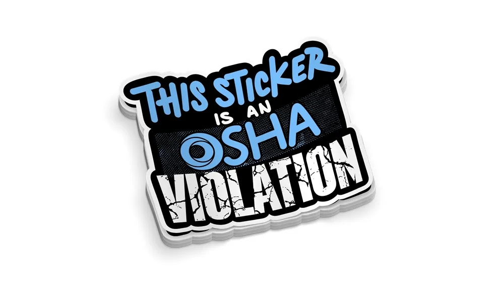 Osha Violation Sticker - Hard Hat Decal