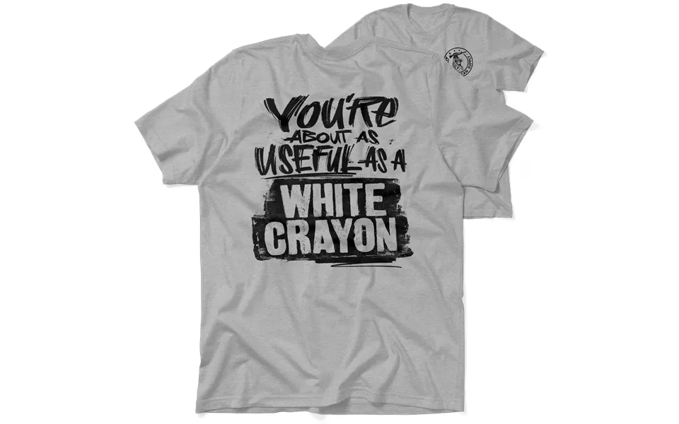 White Crayon - Heather Gray T-shirt