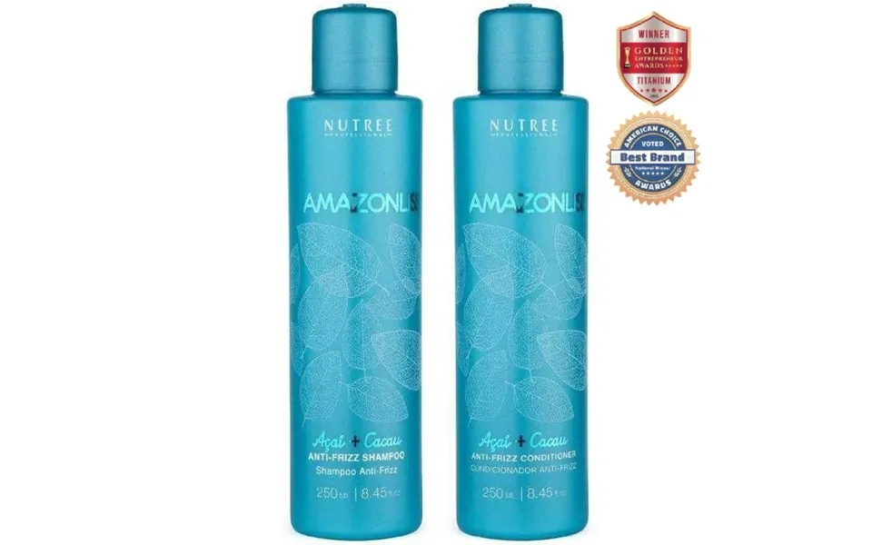 Amazonliss Anti Frizz Shampoo And Conditioner Set 8.45 Fl.oz