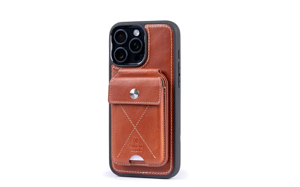 Leather Iphone 15 Pro Max Value Bundle - Deep Amber Mahogany