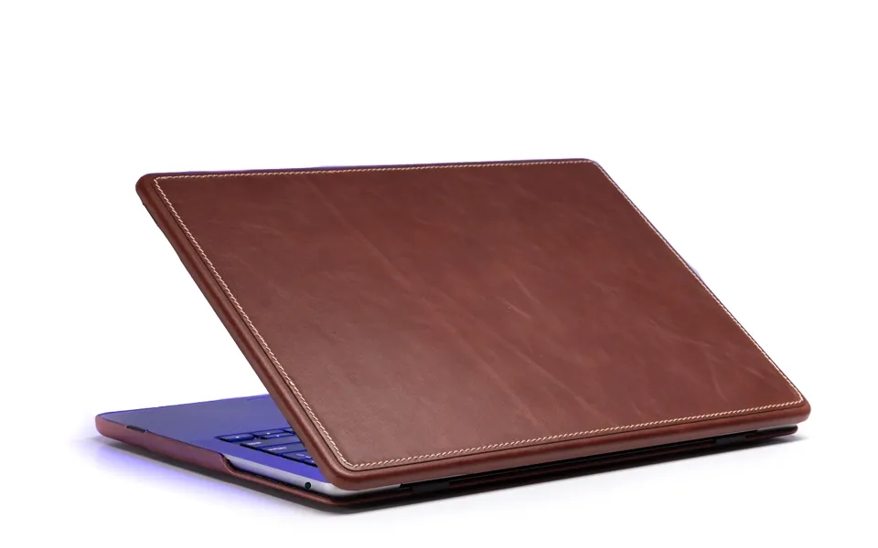 Luxury Leather Slim Case For Macbook Air 13 Inch - Mahogany