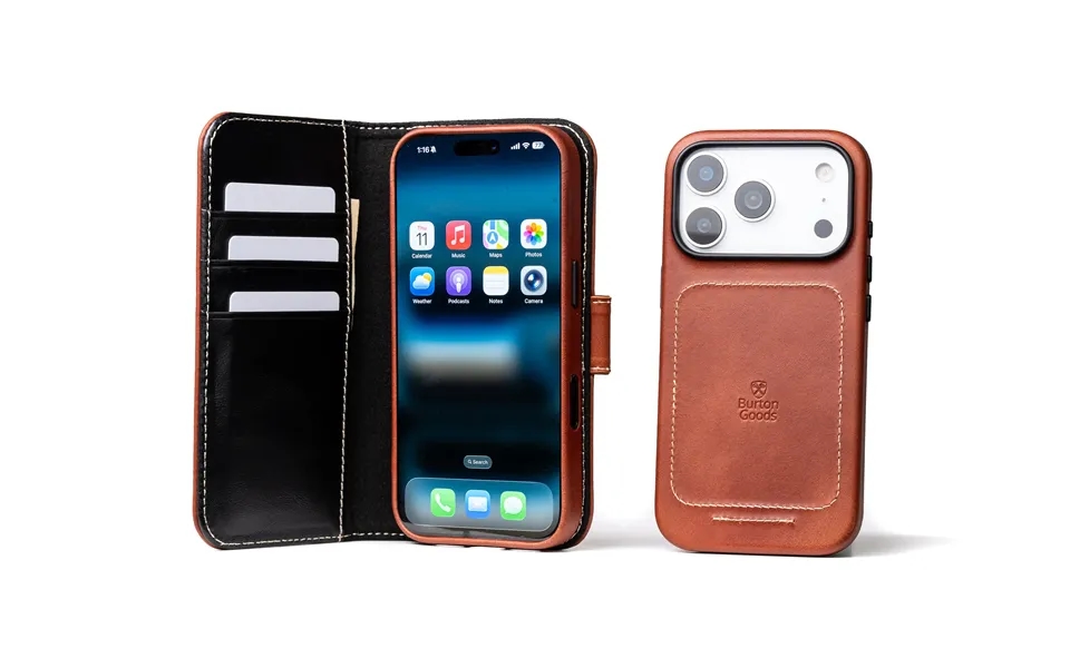 Luxury Pocket Book For Iphone 17 Pro - Deep Amber Deep Amber