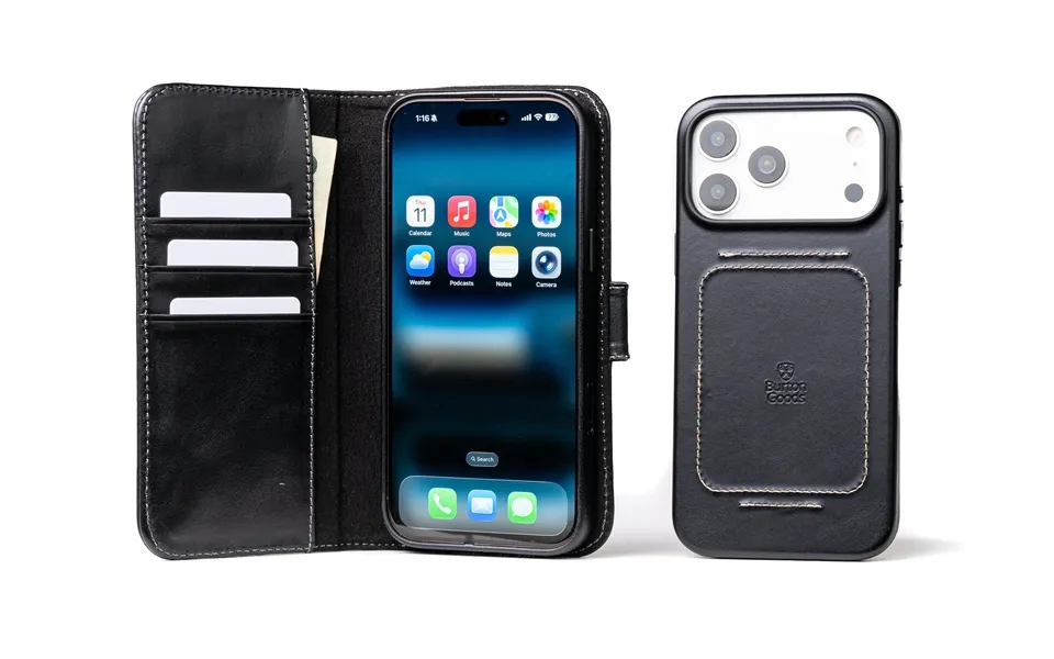 Luxury Pocket Book For Iphone 17 Pro Max - Onyx Black Onyx Black