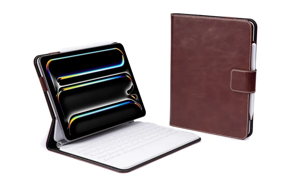 Magic Keyboard Leather Case For M5 M4 Ipad Pro 11