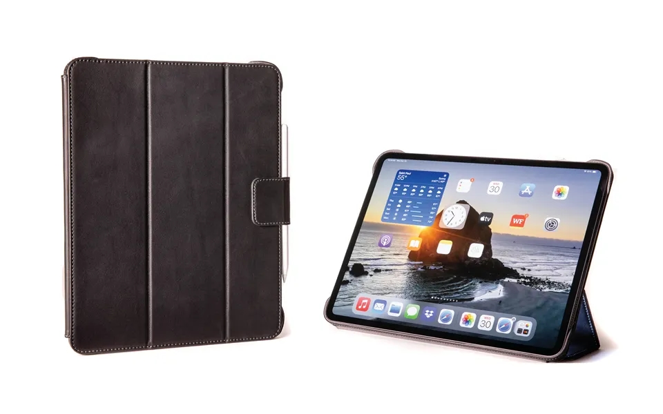 Slim Magnetic Leather Ipad Case M5 M4 Ipad Pro 13 - Galloper Black