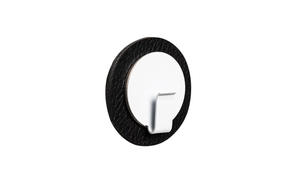 Silwy Luxury White Magnetic Hook With Metal Nano-gel Pad Black