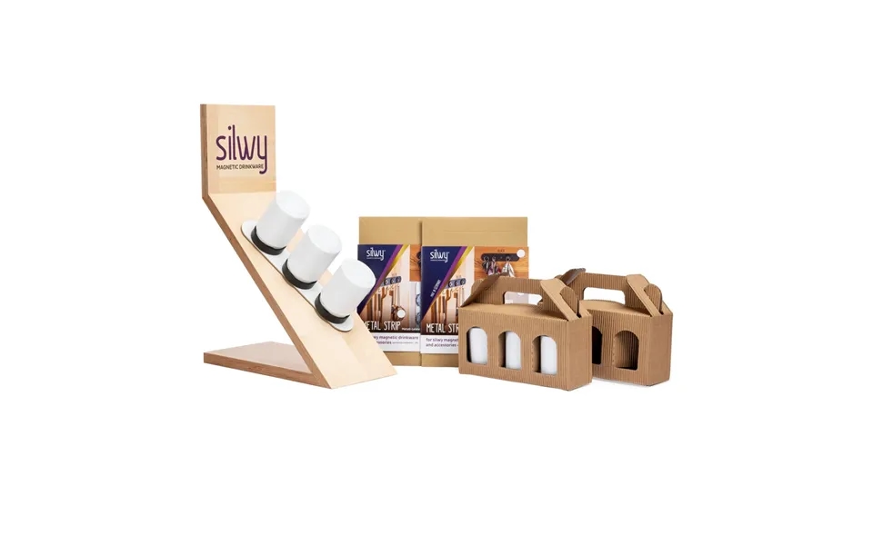 Silwy Magnetic Spice Jars White 192ml - Set Of 3