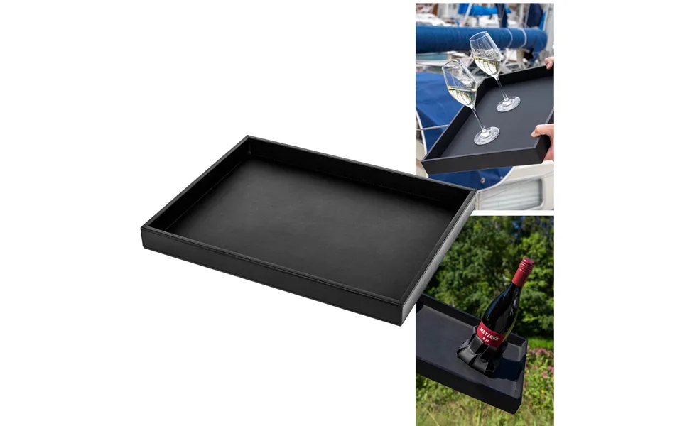 Silwy Tray For Magnetic Glasses - Leather Look Black