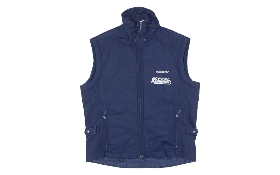 Adidas Originals Ruffle Running Womens Track Gilet Blue 90s Uk 16