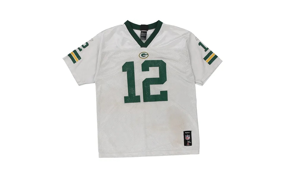 Age 13-14 Green Bay Packers Aaron Rogers Reebok Nfl Jersey - Xl White Polyester