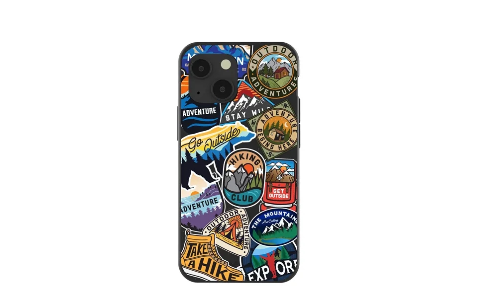 Black Trail Stickers Iphone 13 Mini Case