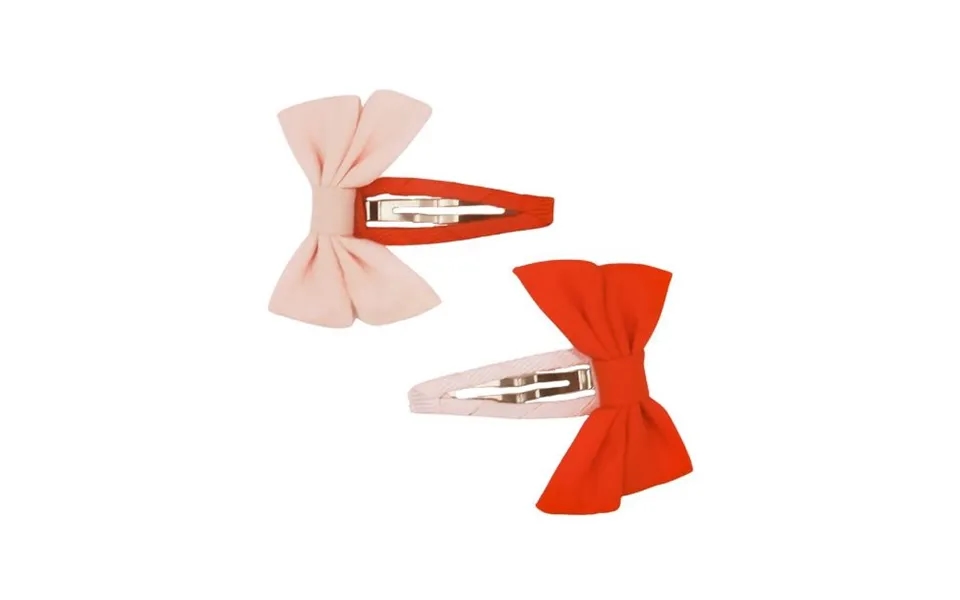 Bow Hair Clip Set - Blush Bloom