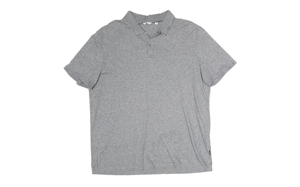 Calvin Klein Mens Grey Short Sleeve Plain Polo Shirt Xl Casual Cotton