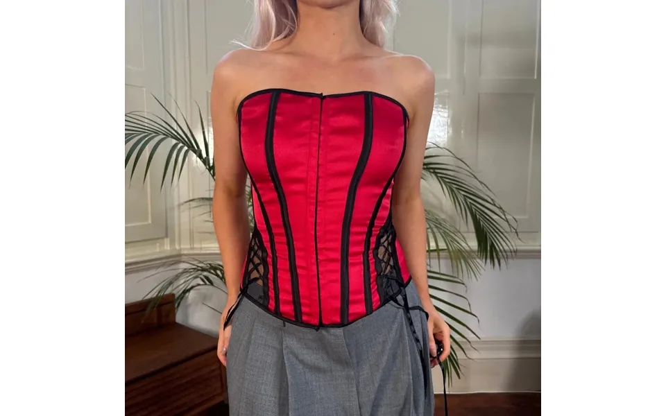 Charlotte Russe Corset - Small Red Polyester Blend