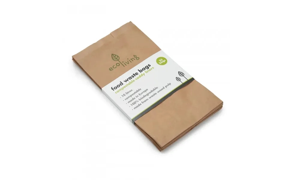 Compostable Food Waste Paper Bags Size 25 Pack