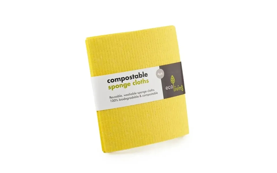 Compostable Uk Sponge Cleaning Cloths Size 4 Pack