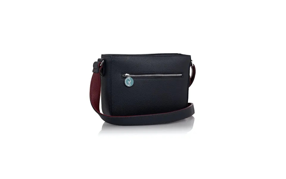 Cross-body Vegan Handbag In Blue & Red