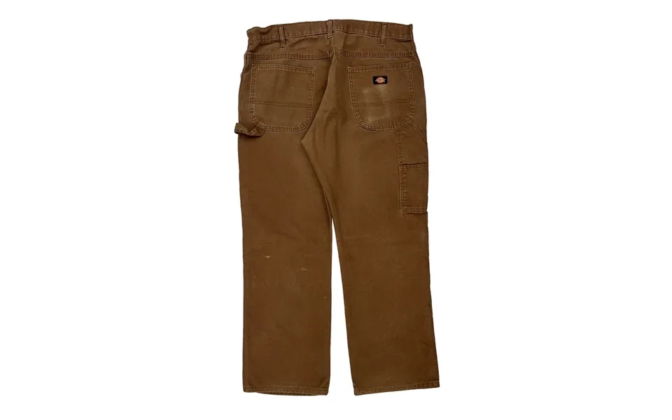 Dickies Carpenter Trousers - 35w 29l Brown Cotton