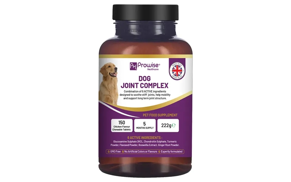 Dog Joint Supplement Uk Manufactured I 150 Chicken Flavor Chewable Tablets 5 Months Supply I Made In The Uk