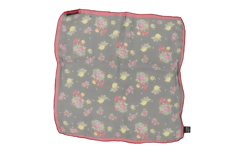 Dolce & Gabbana Floral Handkerchief - No Size Black Silk Size No Size
