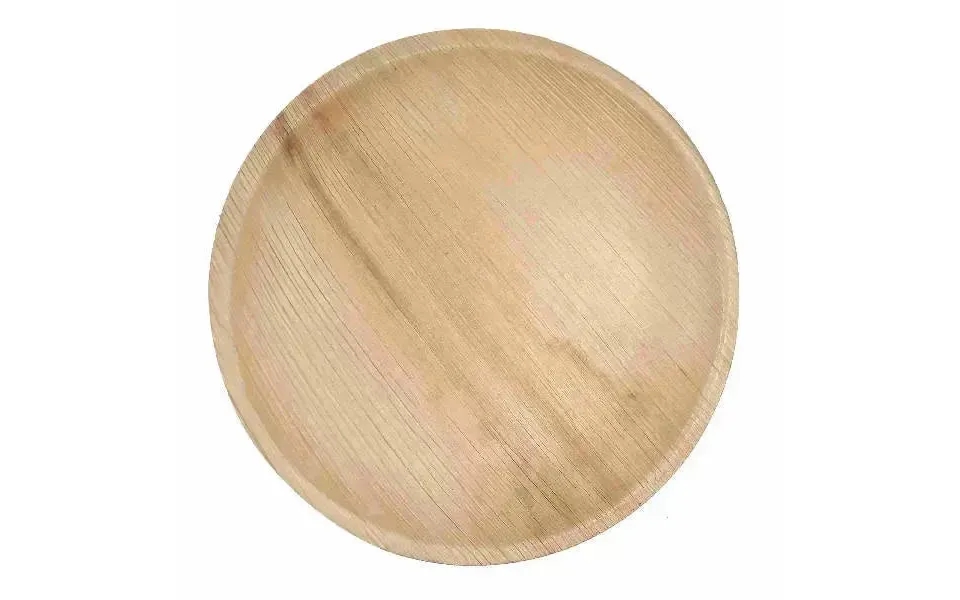 Dtocs Compostable Palm Leaf Plates - 9 Inch Round Pack 50 Usda Certified Biobased Compostable Bamboo Look Dinner, Charcu