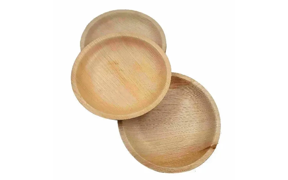 Dtocs Palm Leaf Plates 7 Inch Round Pack 50 Bamboo Plate Like Compostable Disposable Wedding Plates For Serving Fruits -